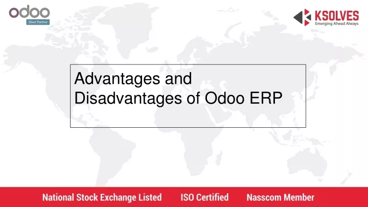 advantages and disadvantages of odoo erp