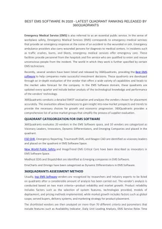 best ems software in 2020 latest quadrant ranking