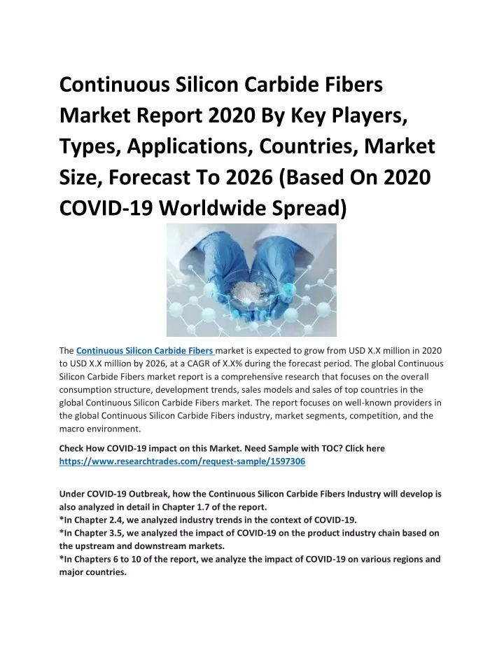 continuous silicon carbide fibers market report