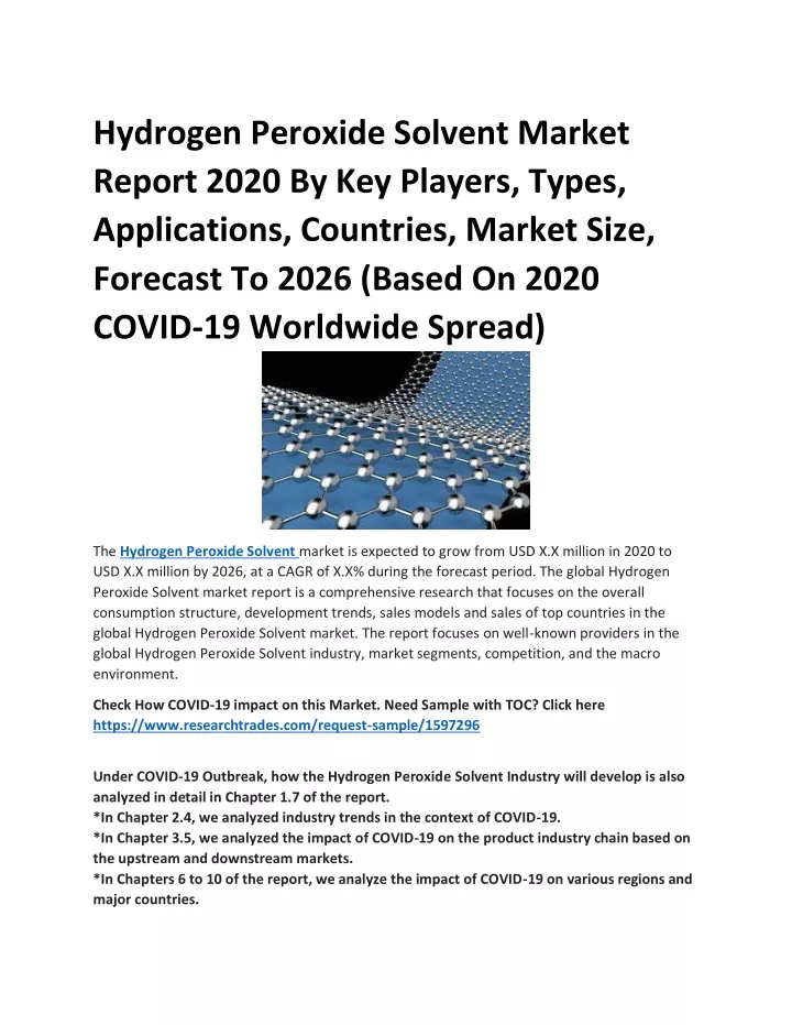 hydrogen peroxide solvent market report 2020