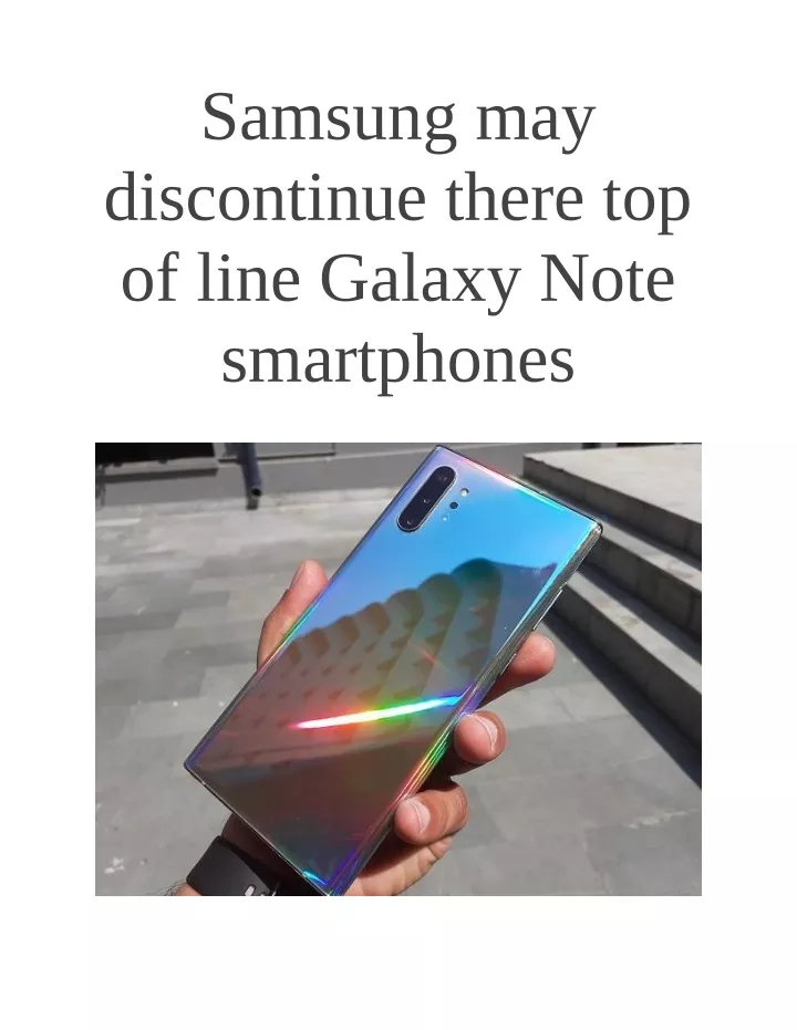 samsung may discontinue there top of line galaxy