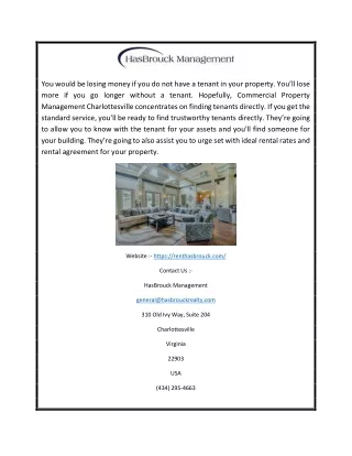 Best Office Building Management Charlottesville | HasBrouck Management