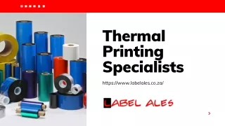 Thermal Printing Specialists