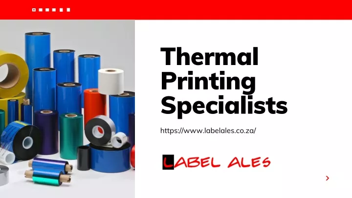 thermal printing specialists