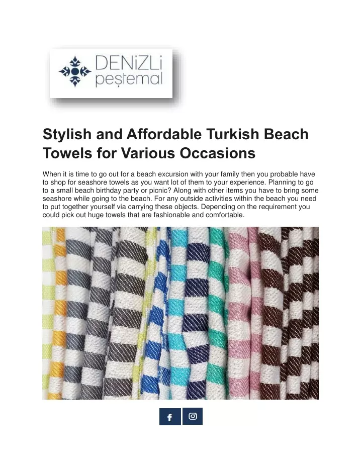 stylish and affordable turkish beach towels