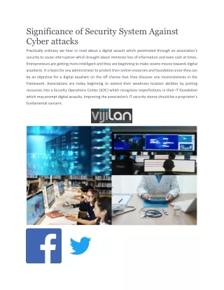 significance of security system against cyber