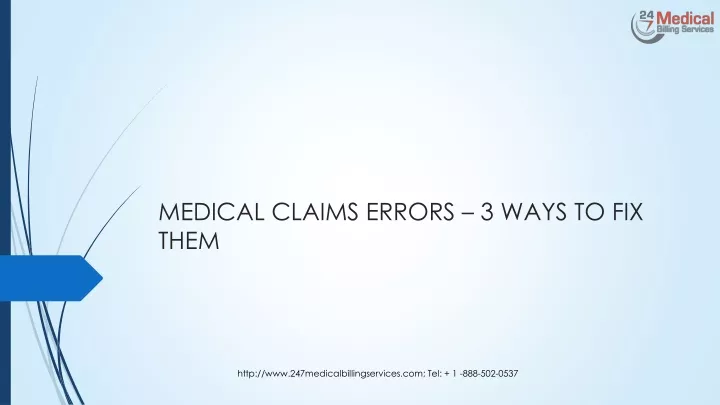 medical claims errors 3 ways to fix them