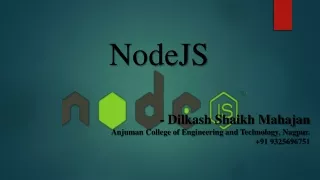 Node JS |Dilkash Shaikh Mahajan