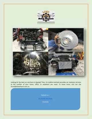looking for the best car mechanic in epping then
