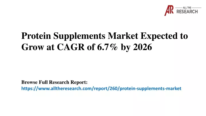 protein supplements market expected to grow