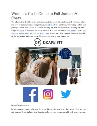 women s go to guide to fall jackets coats