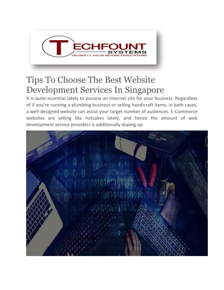 tips to choose the best website development