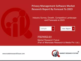 Privacy Management Software Market Regulative Landscape, New Strategies, Regiona