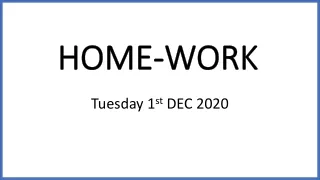 home work