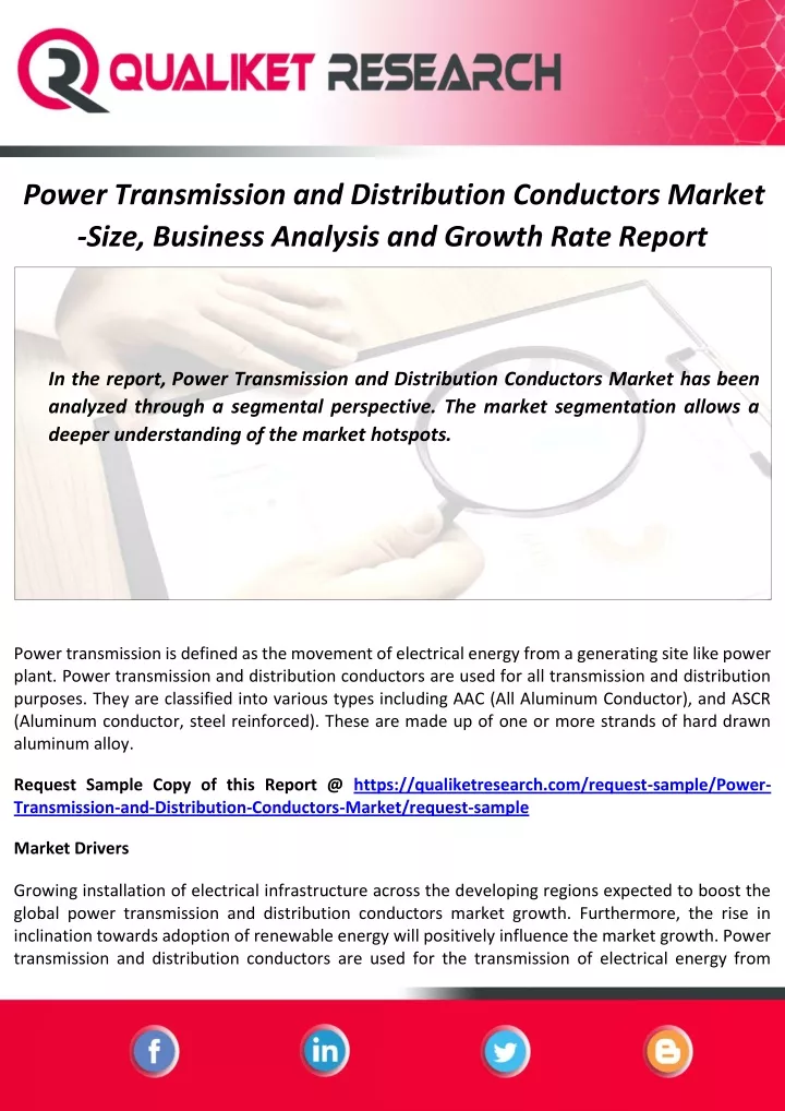 power transmission and distribution conductors