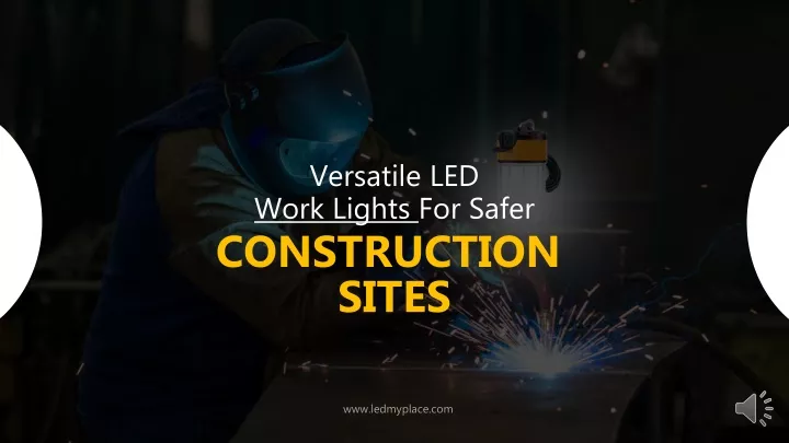 versatile led work lights for safer construction