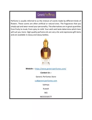 Buy Designer and Uncut Perfume Oils at Best Price