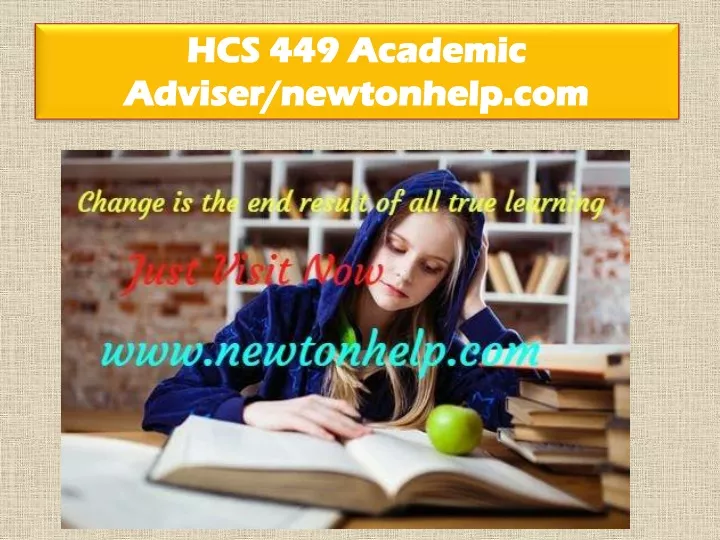 hcs 449 academic adviser newtonhelp com