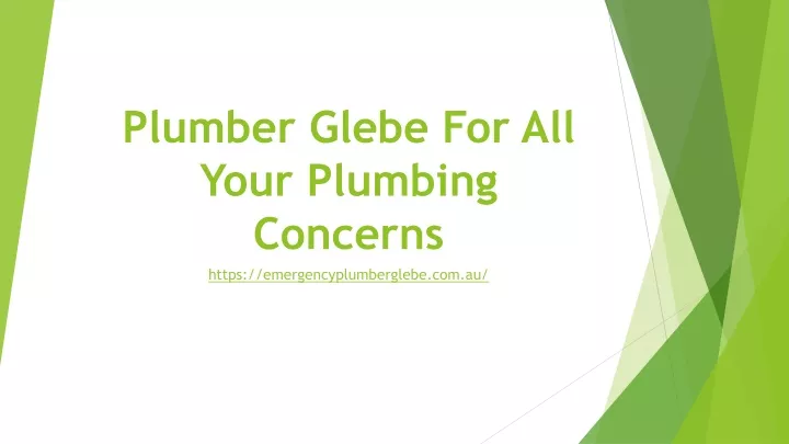 plumber glebe for all your plumbing concerns