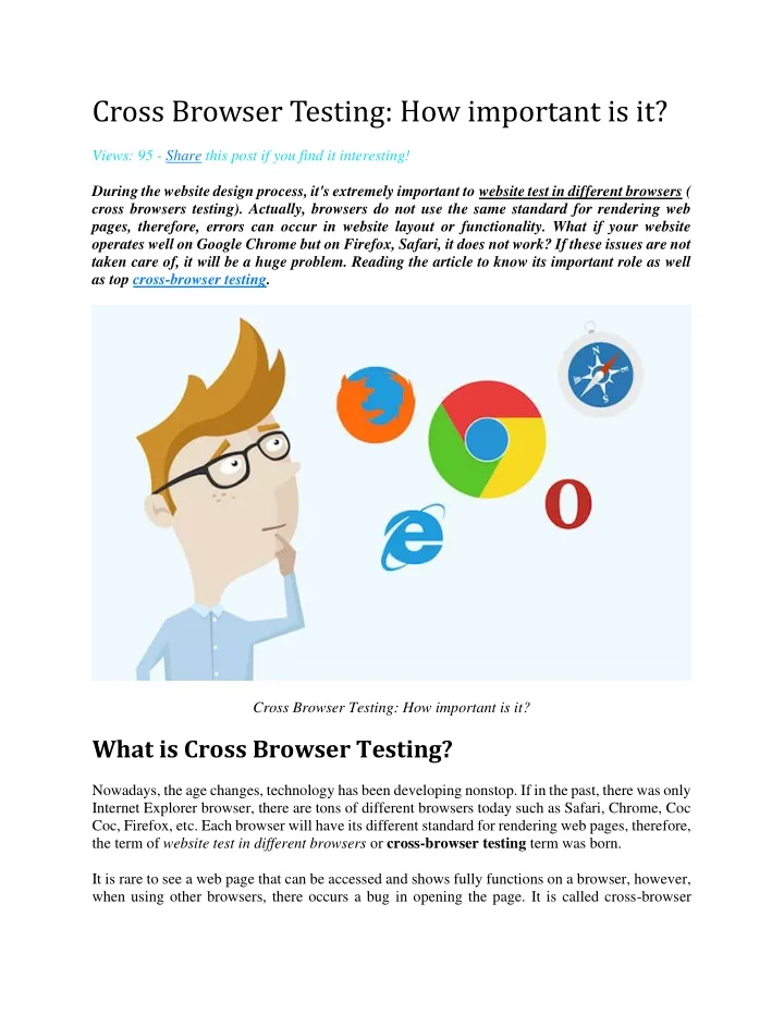 cross browser testing how important is it