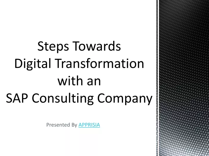 steps towards digital transformation with an sap consulting company