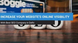 Increase your website’s online visibility