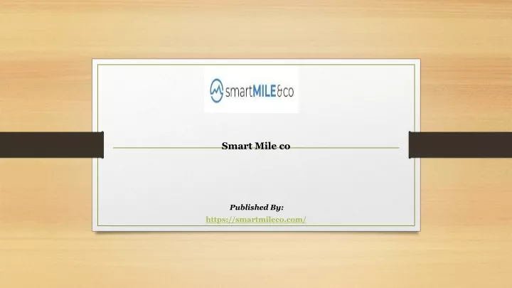 smart mile co published by https smartmileco com