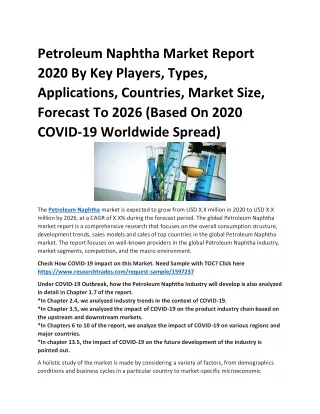 petroleum naphtha market report 2020