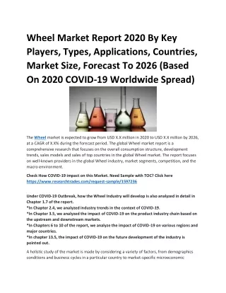 wheel market report 2020 by key players types