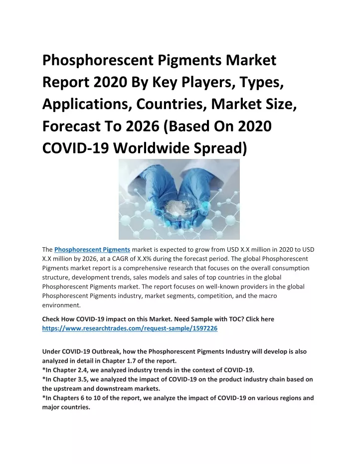 phosphorescent pigments market report 2020