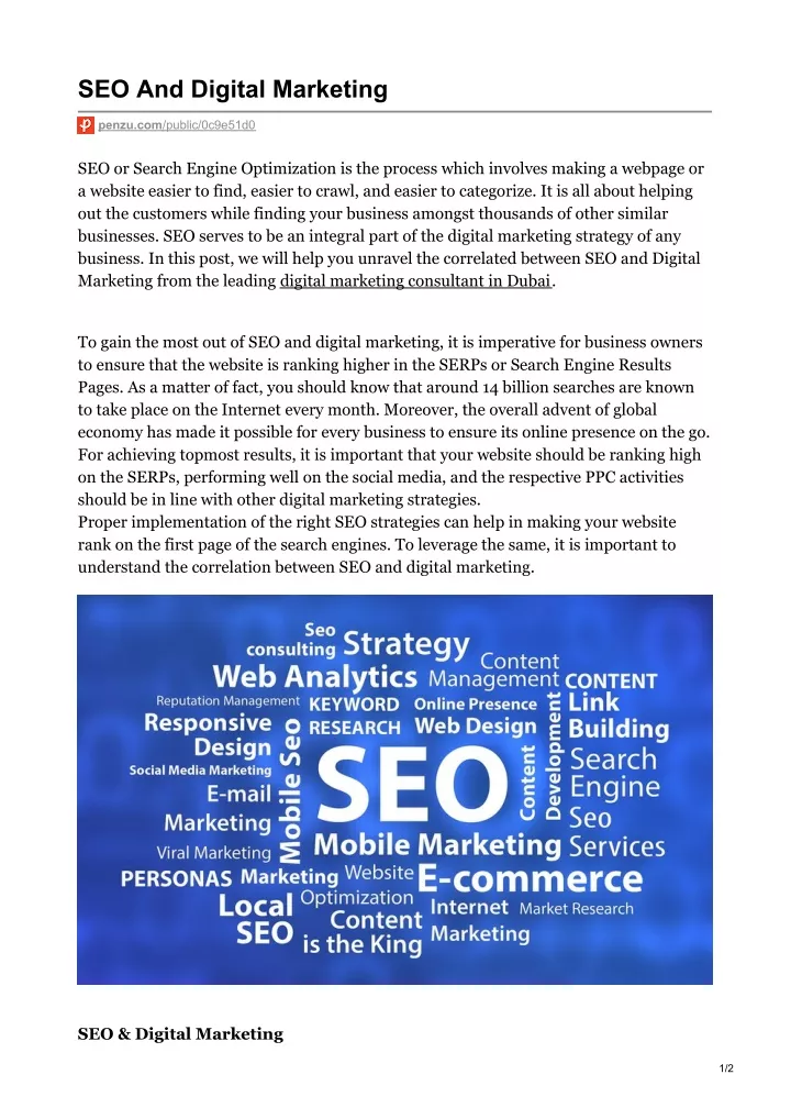 seo and digital marketing