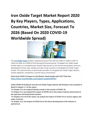 iron oxide target market report 2020