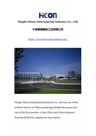 Ningbo Hicon International Industry Co., Ltd.