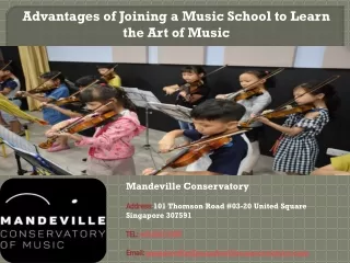 advantages of joining a music school to learn
