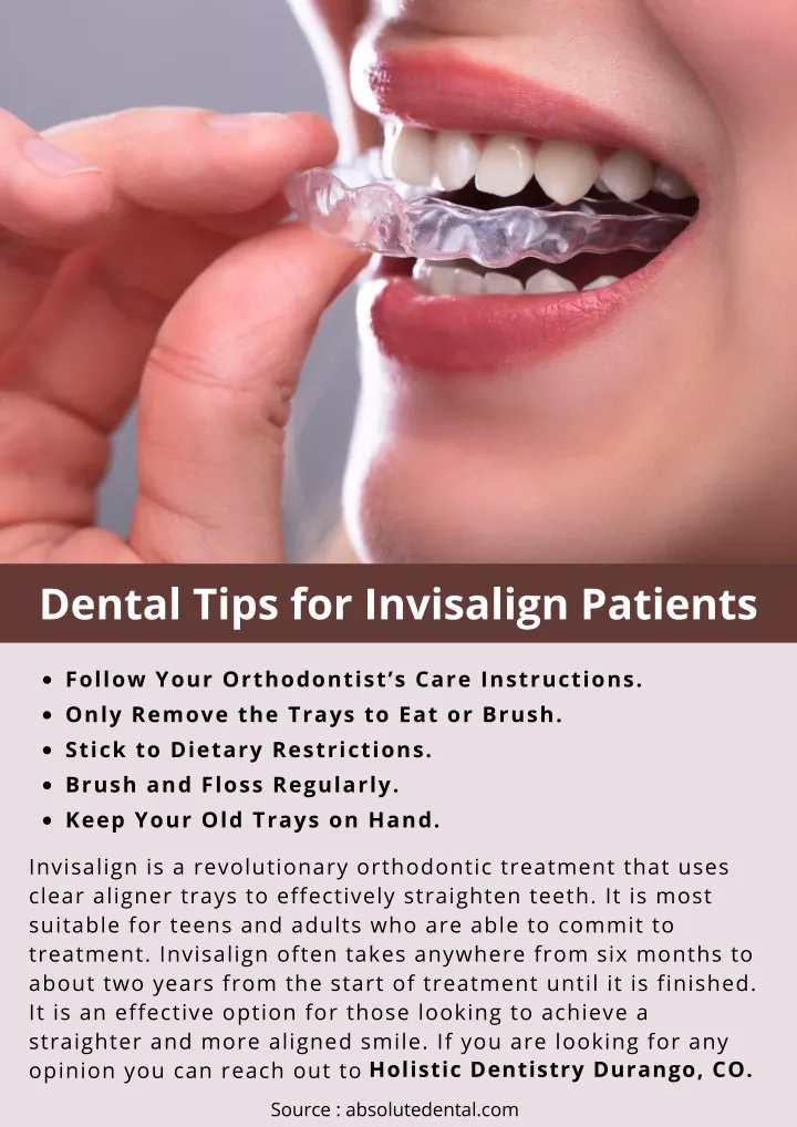dental tips for invisalign patients