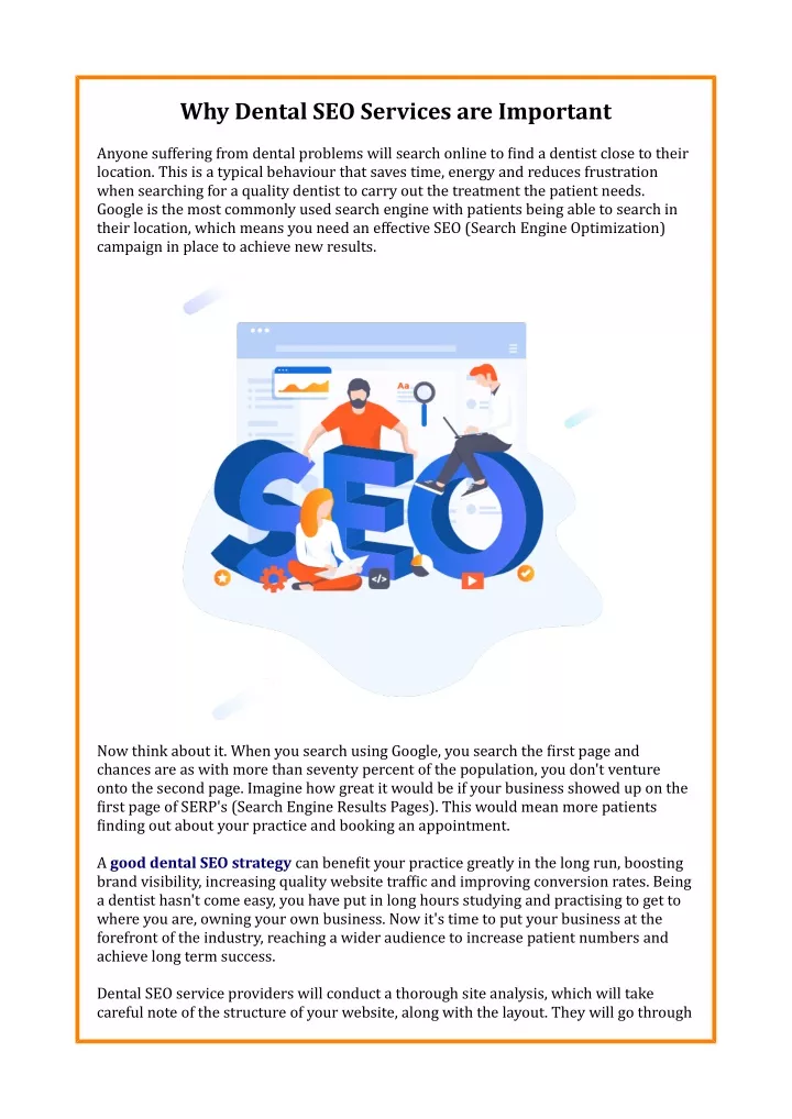 why dental seo services are important