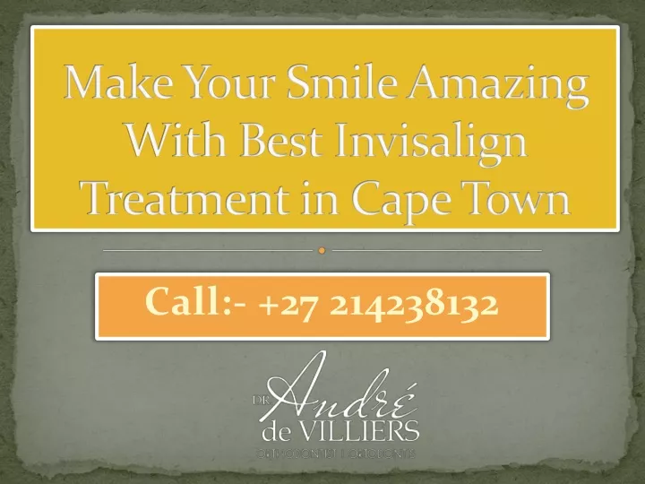 make your smile amazing with best invisalign treatment in cape town