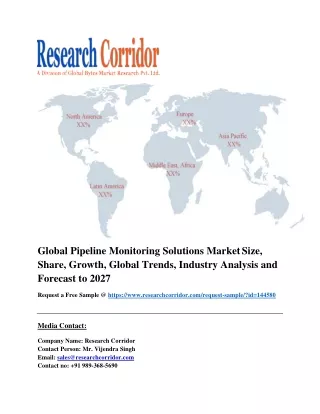global pipeline monitoring solutions market size