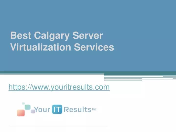 best calgary server virtualization services