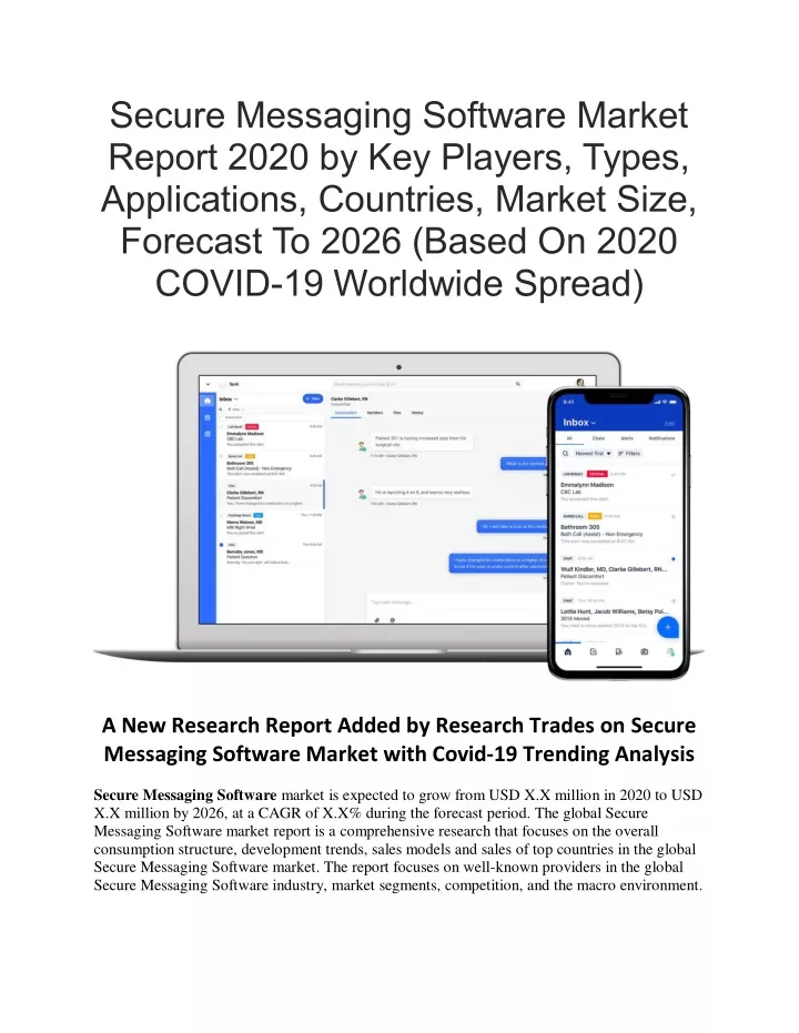 secure messaging software market report 2020