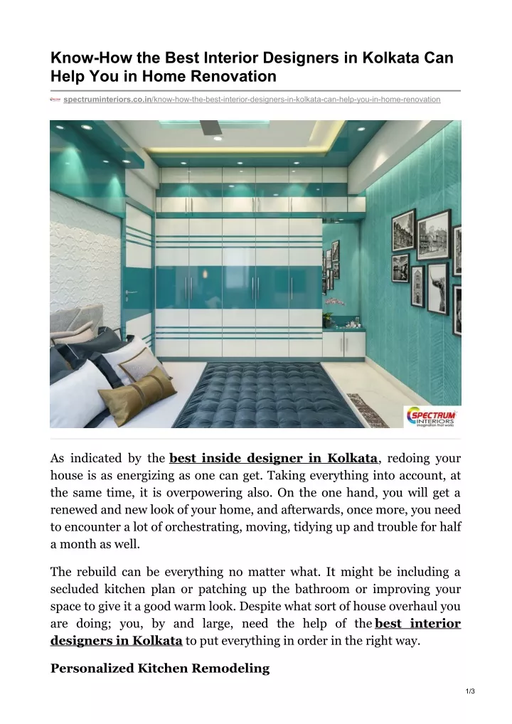 know how the best interior designers in kolkata