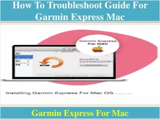 how to troubleshoot guide for garmin express mac