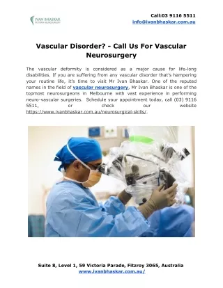 call 03 9116 5511 info@ivanbhaskar com au
