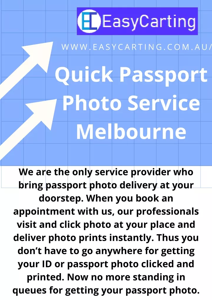 www easycarting com au quick passport photo