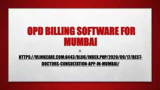 opd billing software for mumbai