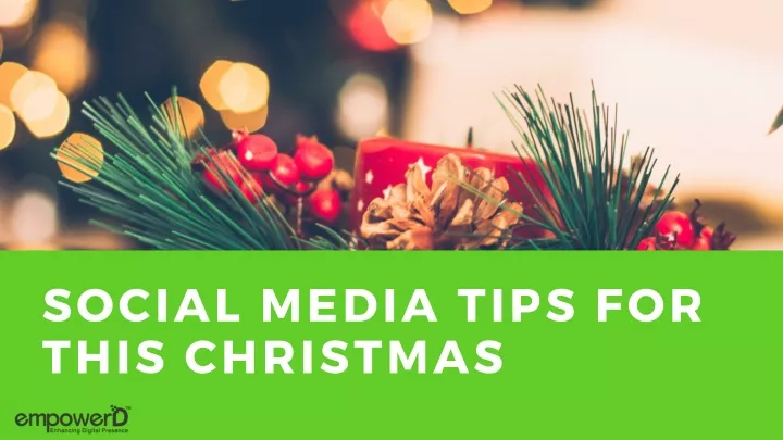 social media tips for this christmas