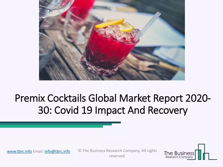 premix cocktails global market report 2020 premix