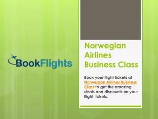 norwegian airlines business class