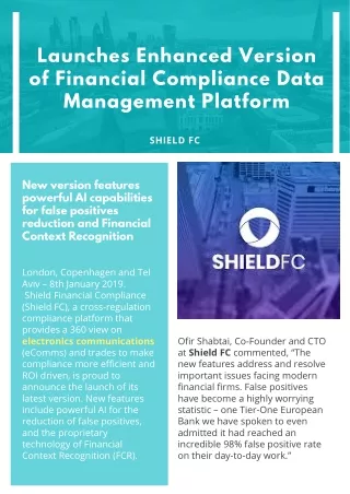 launches enhanced version of financial compliance