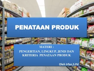 penataan produk